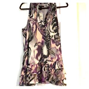 INC SILK LINED TANK TUNIC